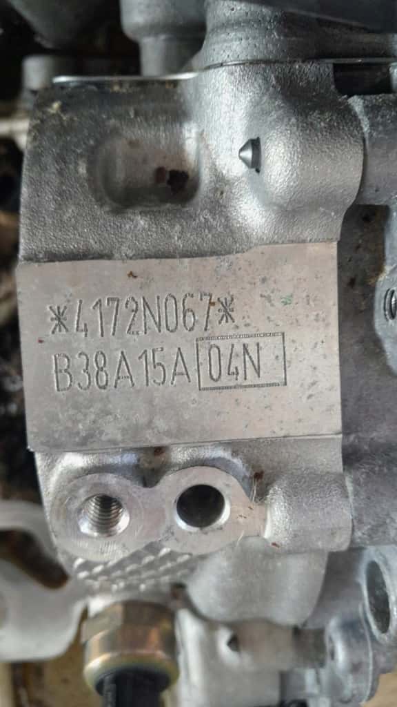 Moteur B38 A15 A vue 2