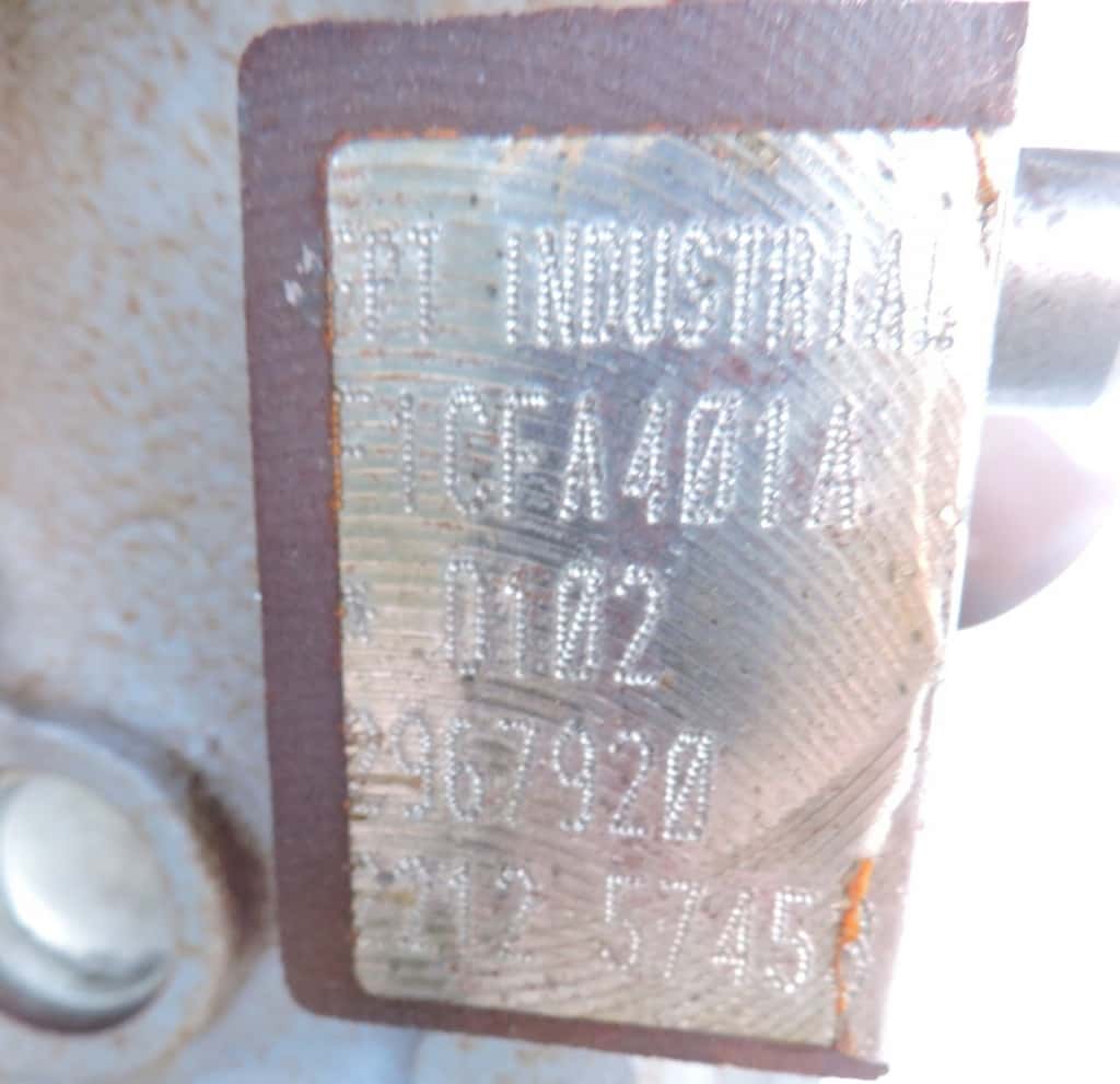 Moteur F1CFA401A vue 3