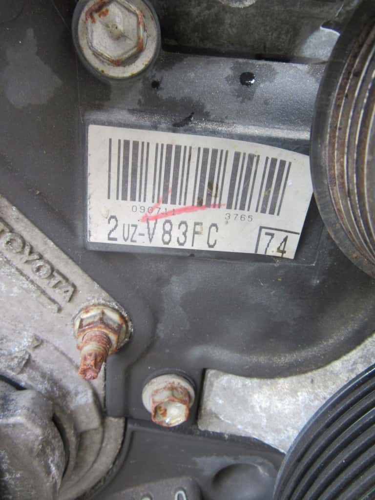Moteur 2UZ-FE vue 4