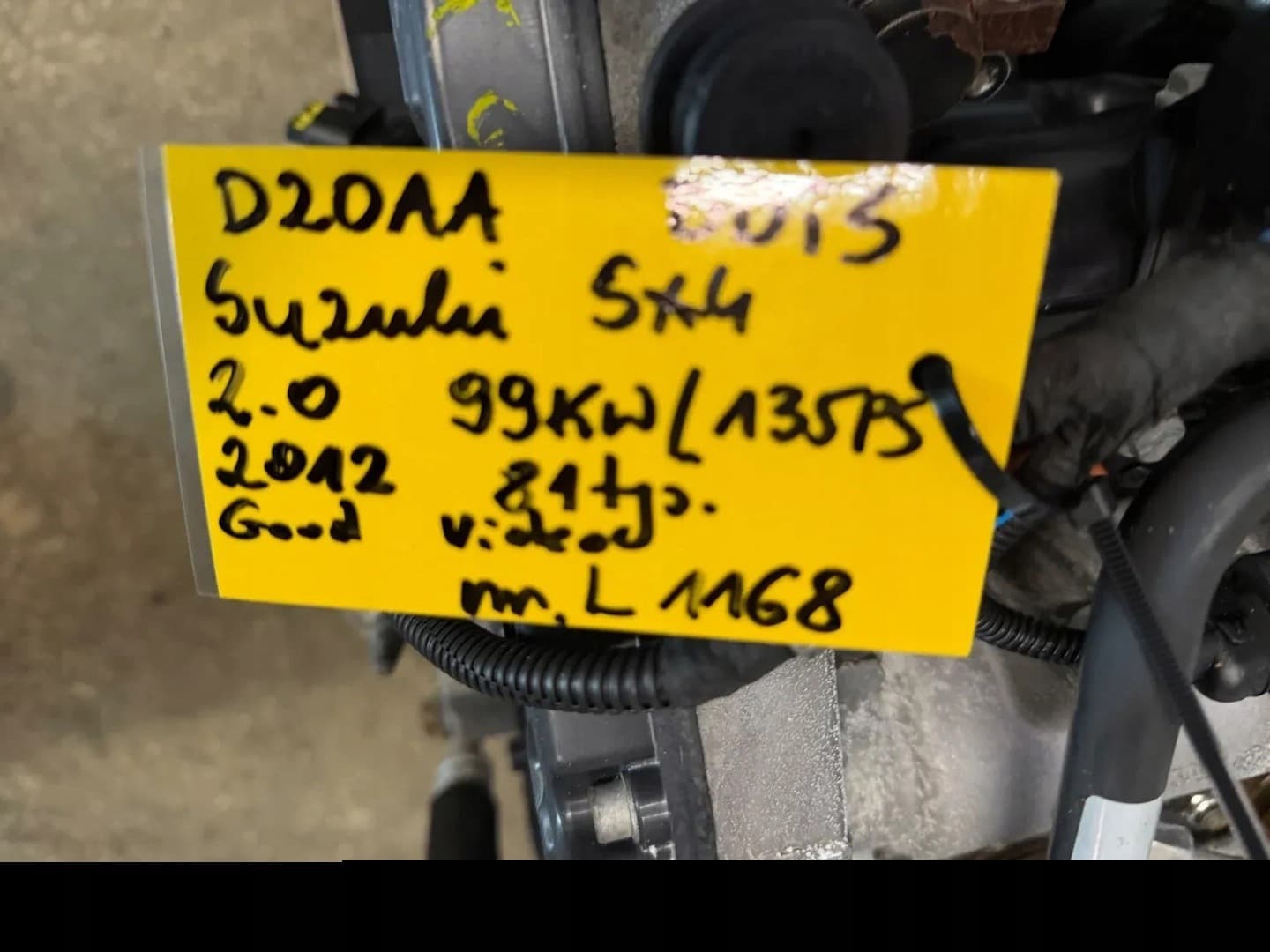 Moteur D20AA — vue 3