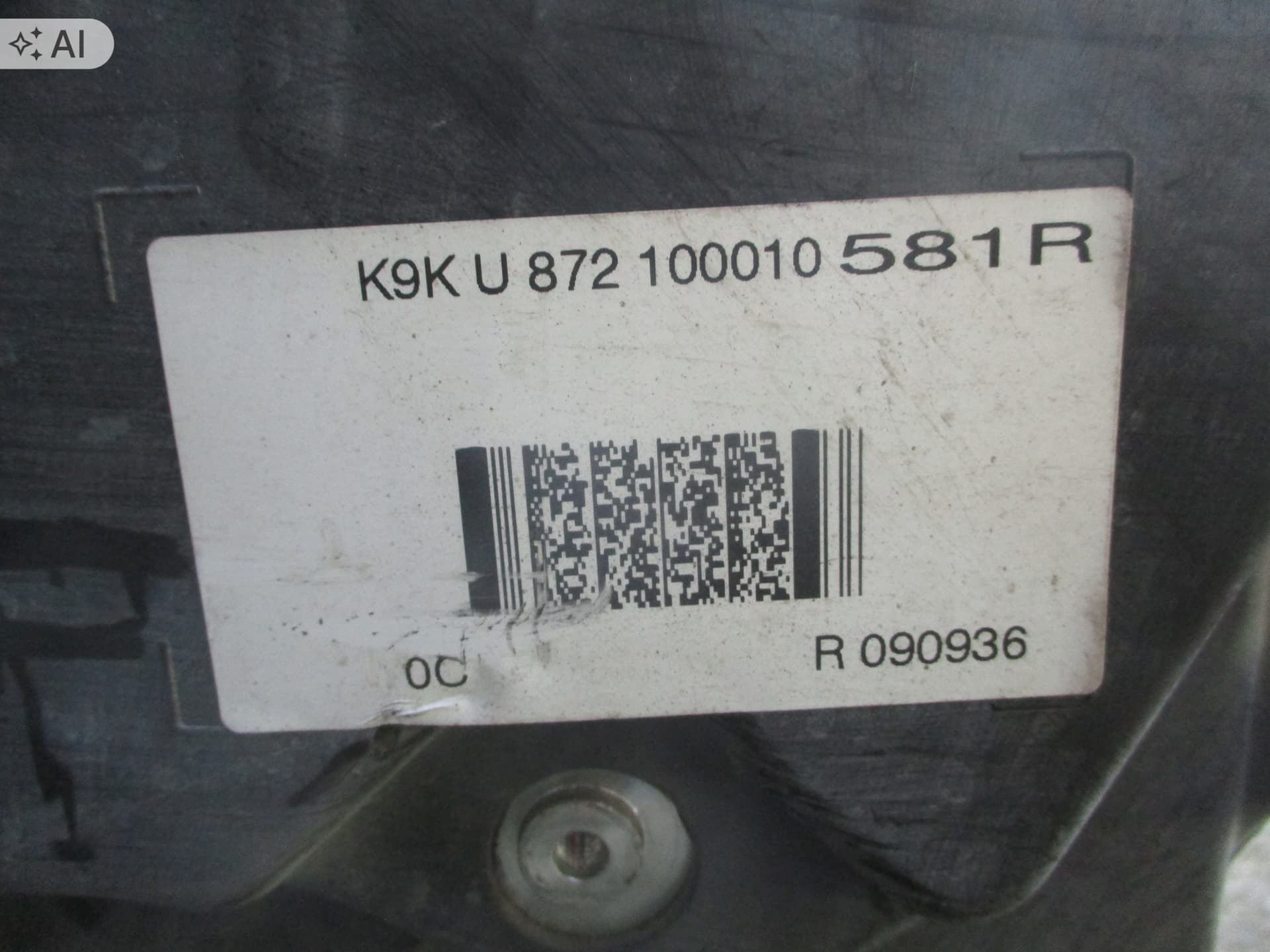 Moteur OM 607.951 (K9K) — vue 9
