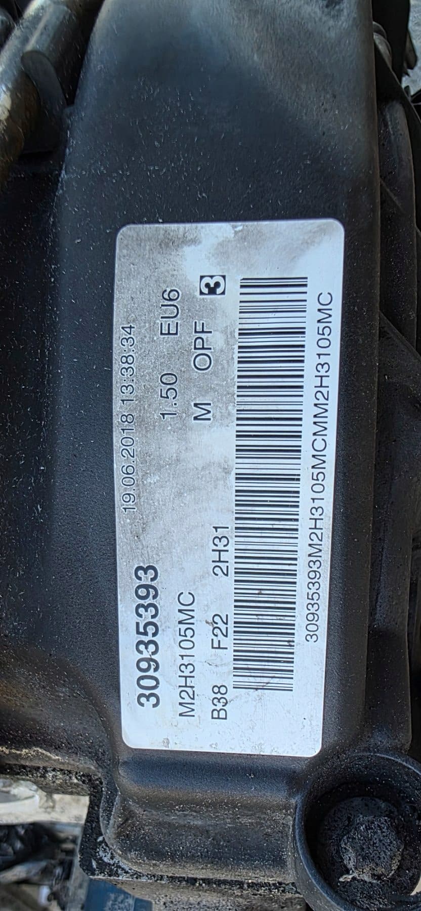Moteur B38 B15 A — vue 7