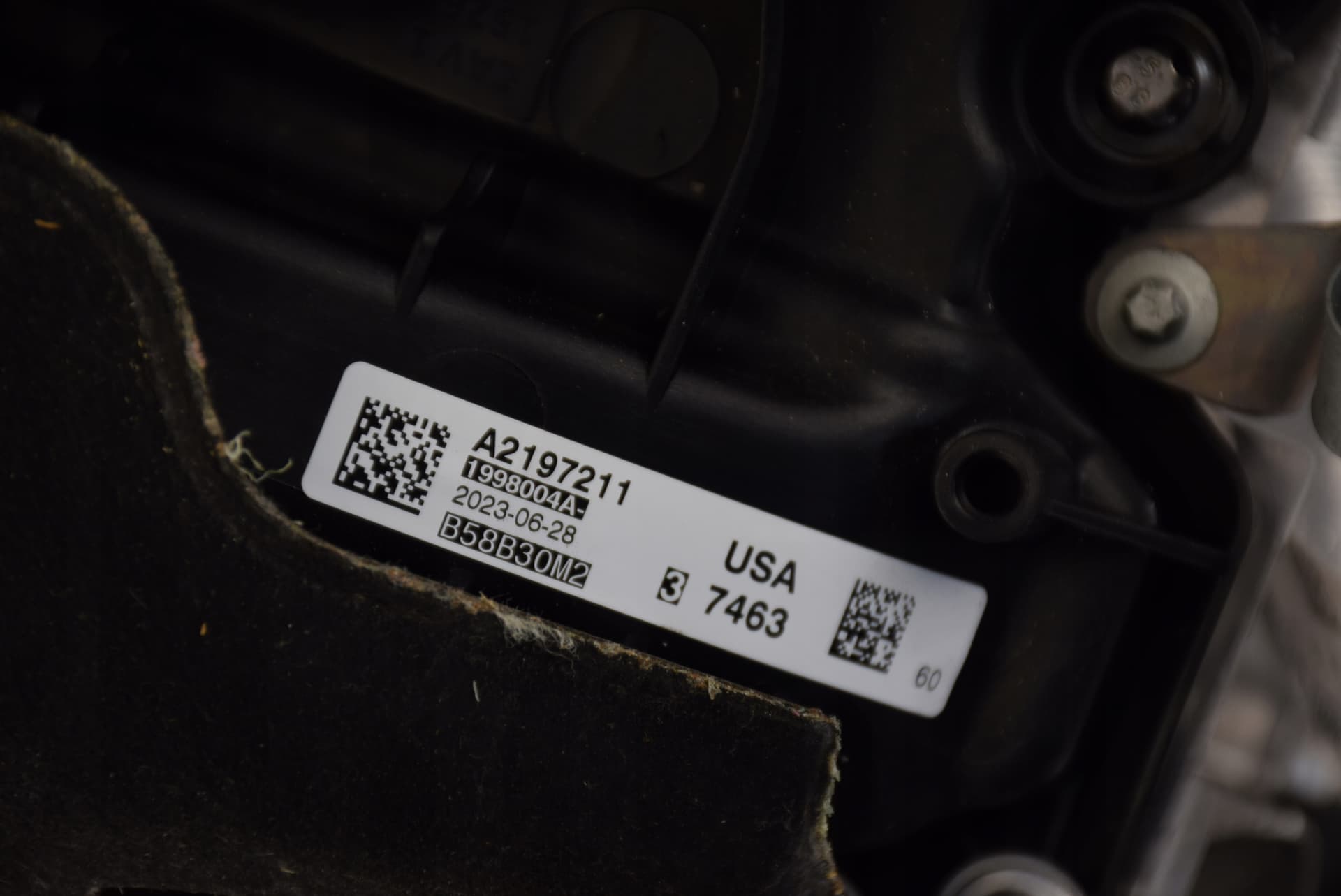 Moteur B58 B30 P — vue 12