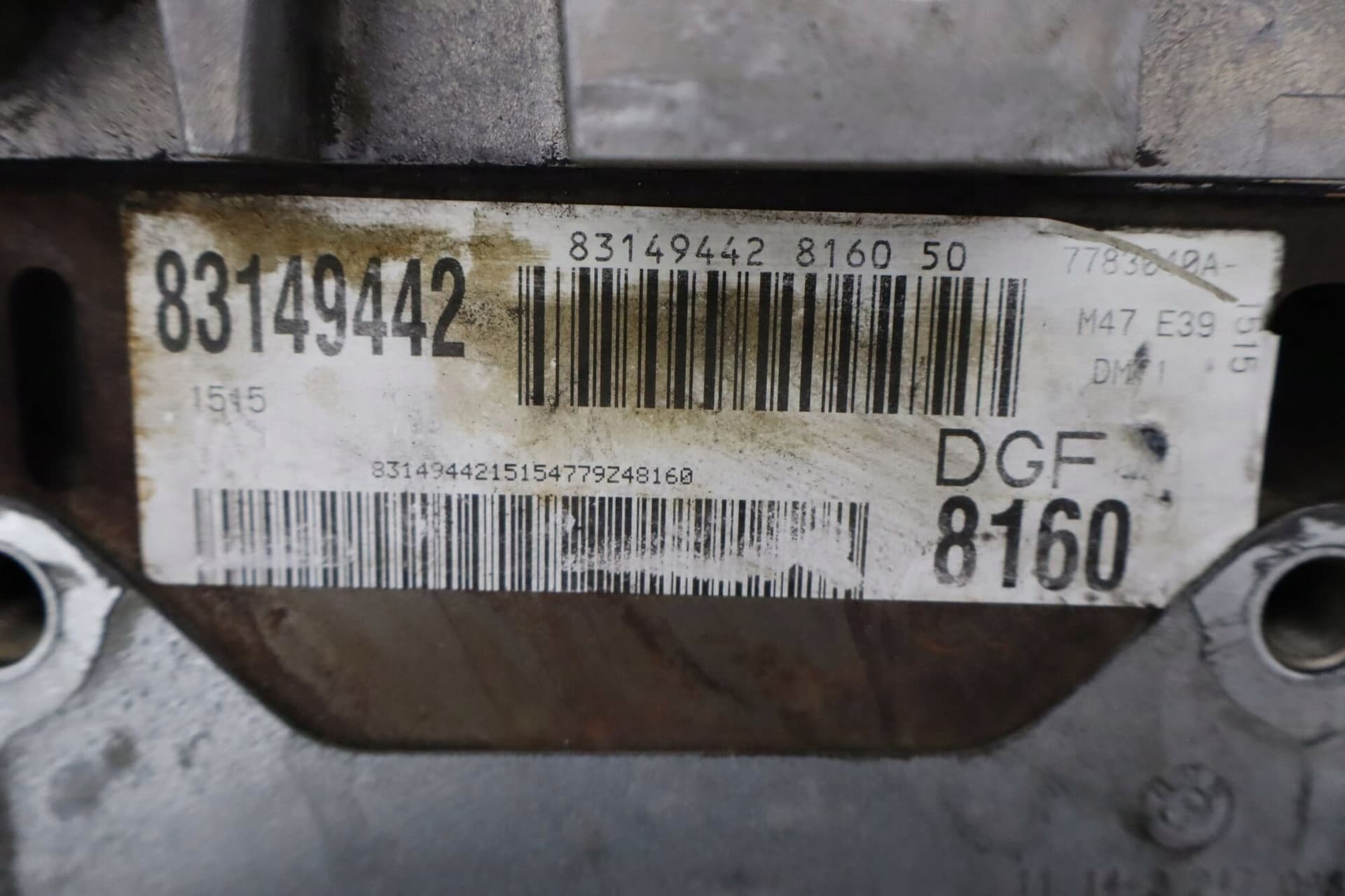 Moteur M47 D20 (204D1) — vue 8