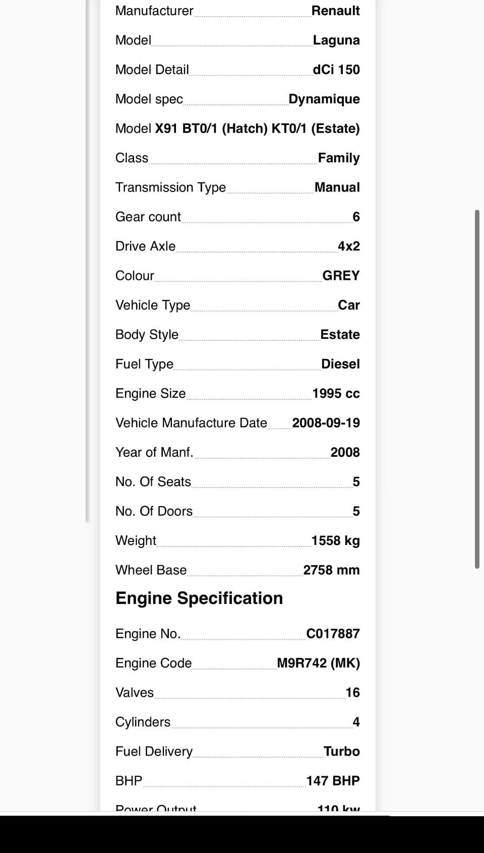 Moteur M9R 742 — vue 8