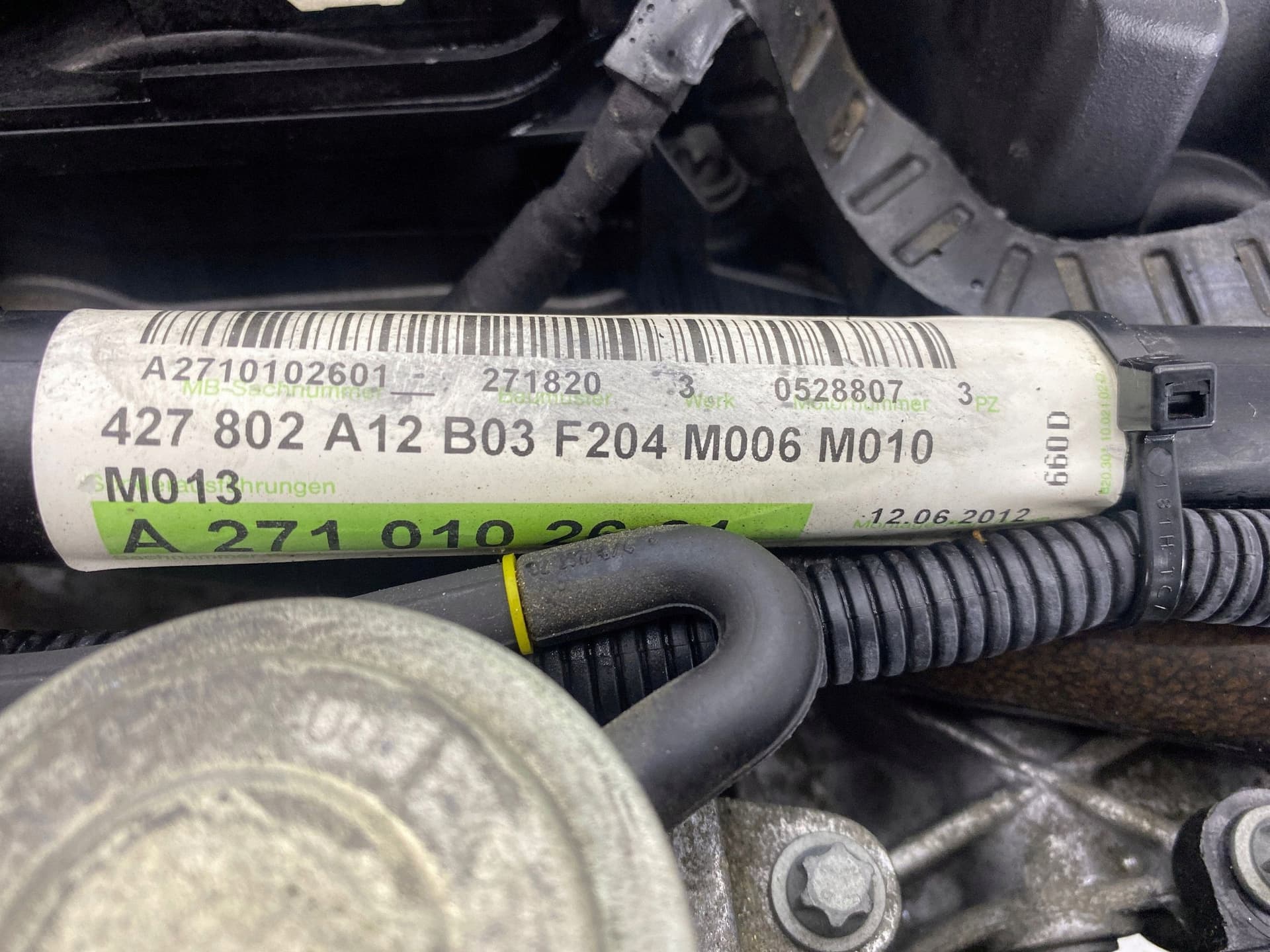 Moteur M 271.820 — vue 6
