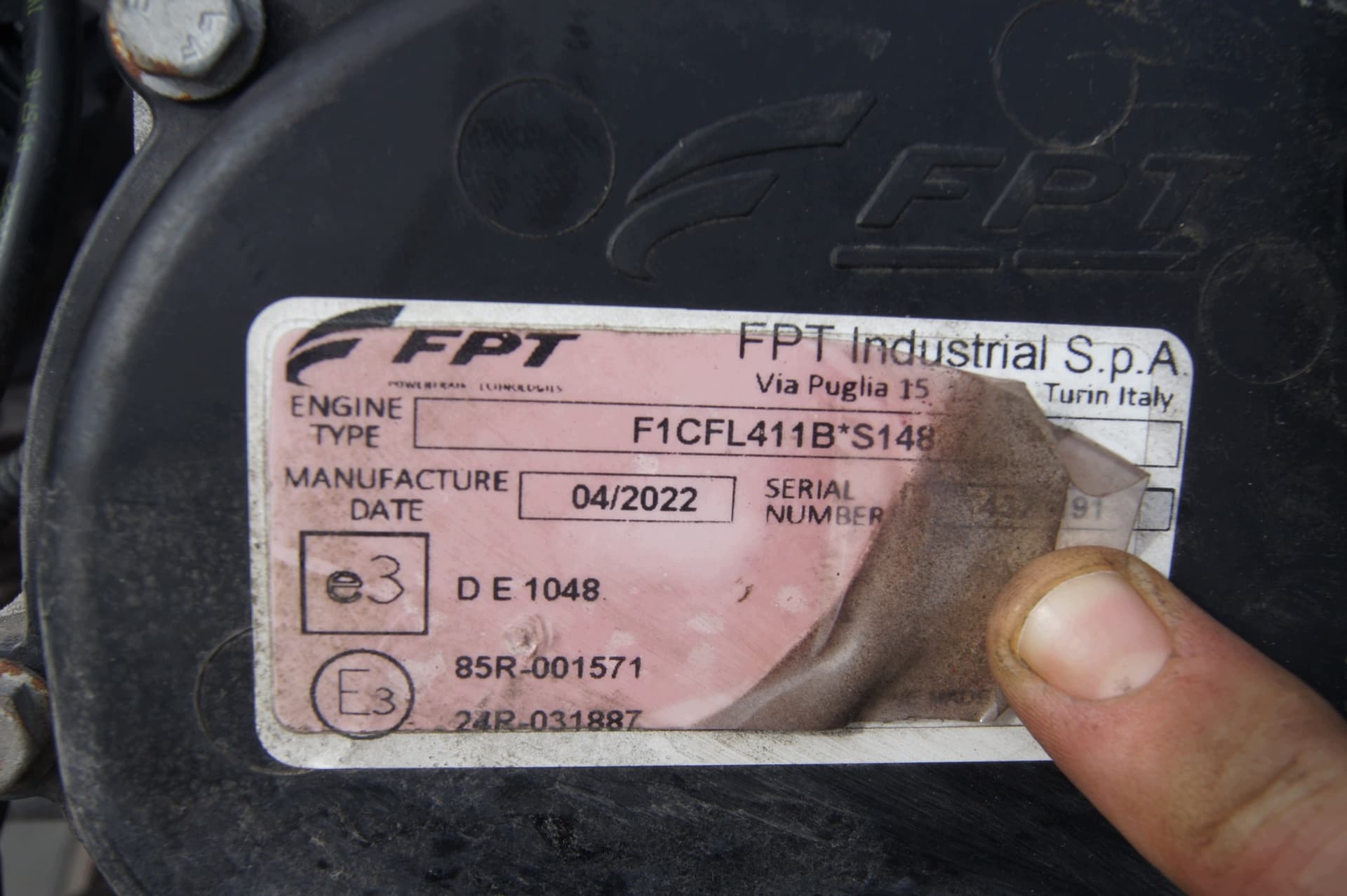 Moteur F1CFL411B — vue 2